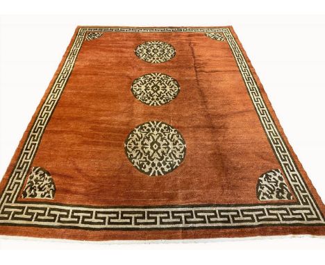 FINE KHOTAN CARPET, 345cm x 250cm. 