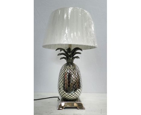 MAISON CHARLES INSPIRED TABLE LAMP, pineapple design, with shade, 70cm H. 