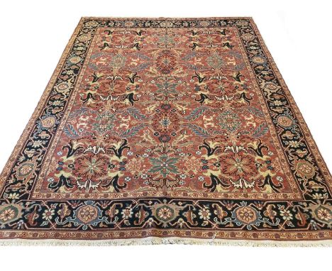 HERIZ DESIGN SOUMAK CARPET, 305cm x 243cm. 