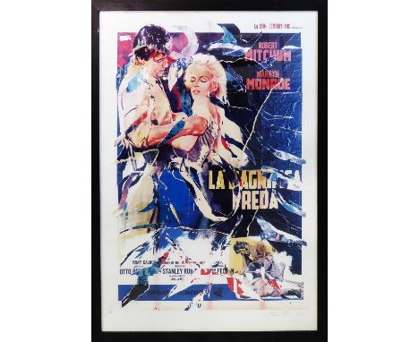 MIMMO ROTELLA 'La Magnifica Preda', serigraph, signed, edition of 125, with Rolella Foundation embossing lower left, P.A., 10