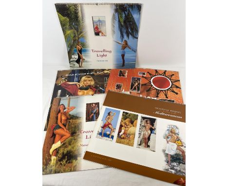 5 large sized adult erotic colour photographic calendars from the 1990's. 