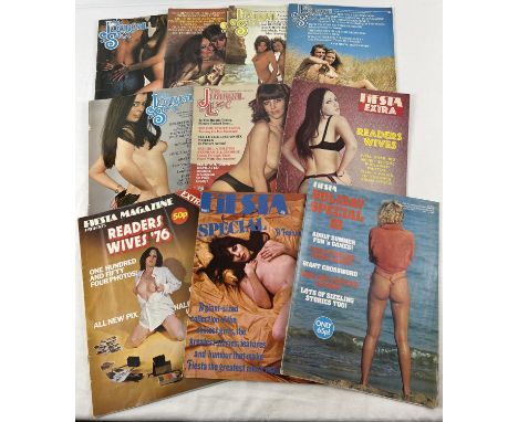 10 vintage adult erotic magazines. 6 issues of The Journal of Sex from the late 1970's together with 4 Fiesta Special magazin