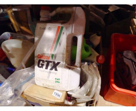 Mixed items to include Castrol GTX engine oil. Not available for in-house P&amp;P 