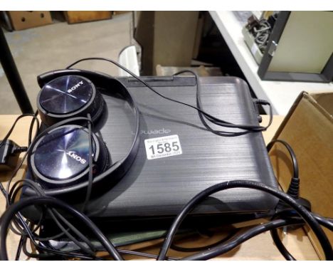 Sony DVD player with remote and an Apeman portable DVD player with Sony headphones. Not available for in-house P&amp;P 