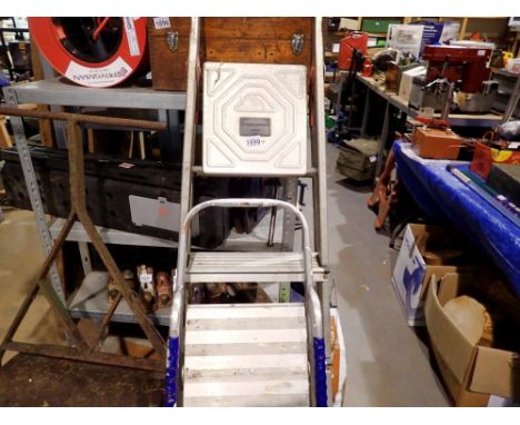 Hailo ladder four rung ladder and another. Not available for in-house P&amp;P 