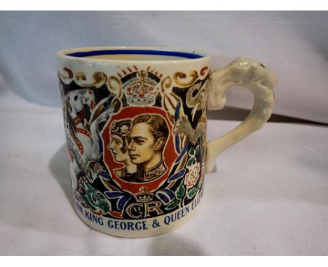 Dame Laura Knight George VI Coronation mug for Wilkinson. Not available for in-house P&amp;P 