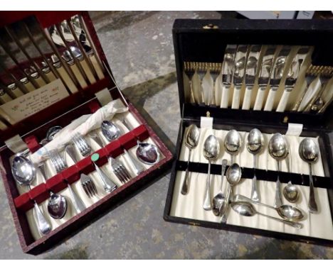 Cased Unity Sheffield cutlery set. Not available for in-house P&amp;P 