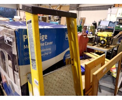 Aluminium folding step. Not available for in-house P&amp;P 