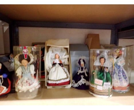 Thirteen vintage European dolls to include boxed Le Minor examples. Not available for in-house P&amp;P 