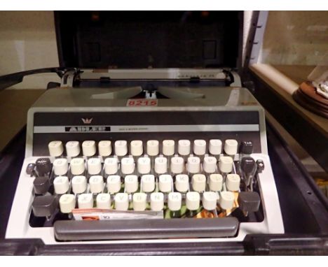 Cased Adler Gabriele 25 typewriter. Not available for in-house P&amp;P 