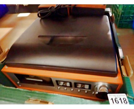 Bush classic turntable/CD/FM radio and Bluetooth, #TT1862. Not available for in-house P&amp;P