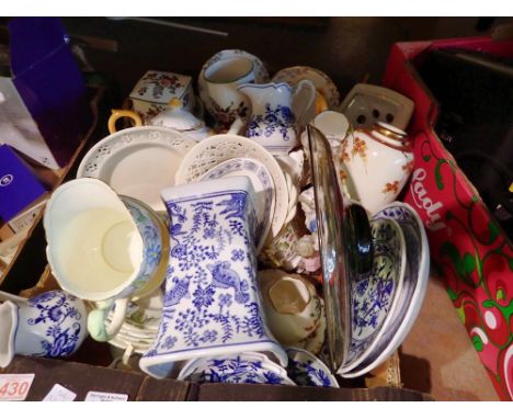 Mixed ceramics to include plates, jugs and cups. Not available for in-house P&amp;P