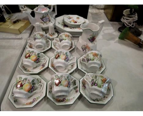 Johnson Brothers tea and dinner service in the Fresh Fruits pattern. Not available for in-house P&amp;P 