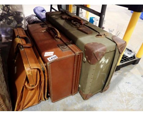 Three vintage cases. Not available for in-house P&amp;P 