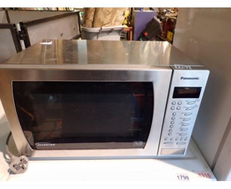 Panasonic 900w E rated microwave. All electrical items in this lot have been PAT tested for safety and have passed. This does