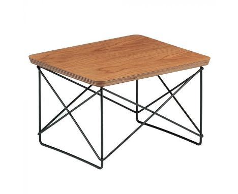 After Charles &amp; Ray Eames - LTR Table - A contemporary designer side / lamp table of low form having a&nbsp;laminate plyw