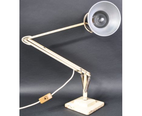 Herbert Terry - Model 1227 - A vintage early 20th Century pre war Anglepoise table / desk lamp light having the original coni