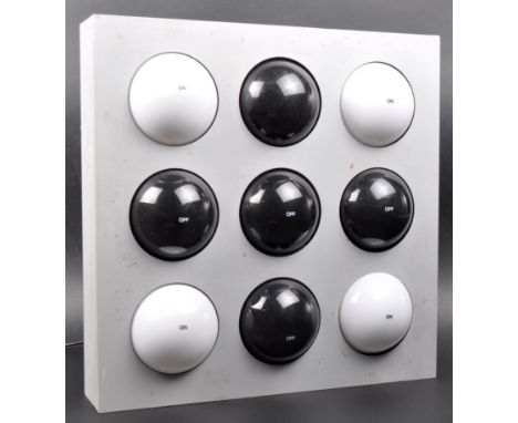 Paul Talman - Model Fifty Fifty - A retro mid 20th Century 1960s Swedish space age wall mountable lamp light. The lamp having