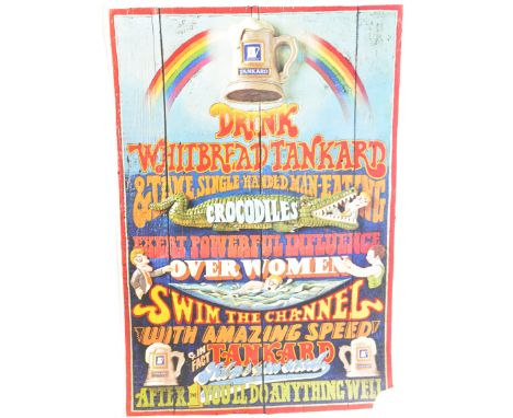 Whitbread Tankard - A 20th Century full colour art poster / advertising poster for Whitbread. Measures approx; 76cm x 51cm.&n