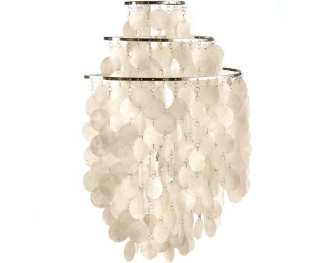After Verner Panton - CS606 Seashell light - A contemporary designer ceiling light having three tier bands with each adorned 