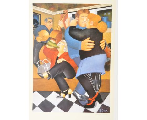 Beryl Cook (British b.1926-2008) - Shall We Dance - A 2008 signed print in colours published by Alexander Gallery Publication