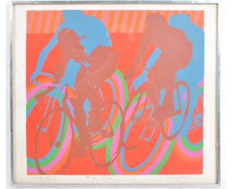 Michael Stokoe (b.1933) - A vintage 20th Century signed and numbered artist trial print entitled 'Skol Hot Tracks'. Signed in