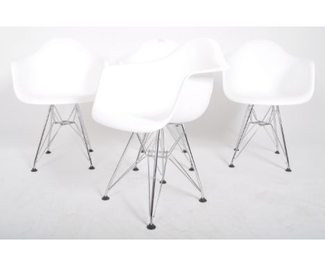 After Charles &amp; Ray Eames - DAR Chair - A matching set of four children's / kids&nbsp;DAR style dining chairs with each o