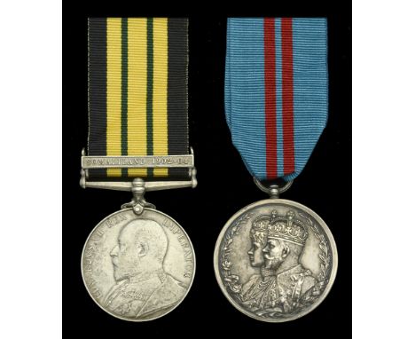 Pair: Bugle Major Jamal Khan, 107th Pioneers  Africa General Service 1902-56, 1 clasp, Somaliland 1902-04 (3132 Bglr. Jamal K