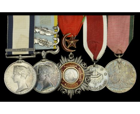 Five: Rear-Admiral F. A. B. Craufurd, Royal Navy   Naval General Service 1793-1840, 1 clasp, Syria (F. A. B. Craufurd, Midshi