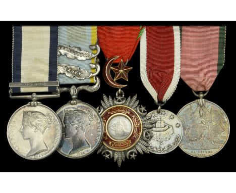 Five: Rear-Admiral F. A. B. Craufurd, Royal Navy   Naval General Service 1793-1840, 1 clasp, Syria (F. A. B. Craufurd, Midshi