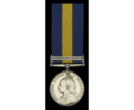 Cape of Good Hope General Service 1880-97, 1 clasp, Transkei (Pte. A. W. Townshend.. C. T. Vol. Engrs.) light scratches to ob