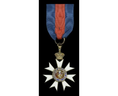 The Most Distinguished Order of St. Michael and St. George, C.M.G., Companion’s breast badge, converted for neck wear, silver