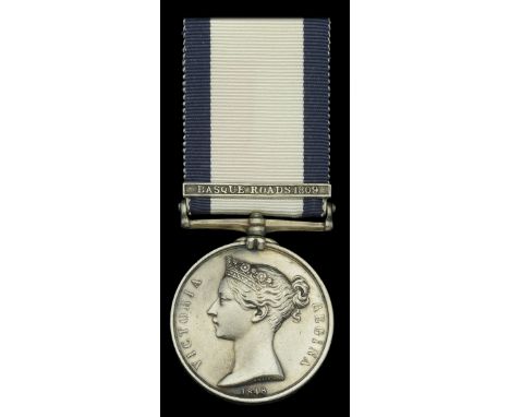 Naval General Service 1793-1840, 1 clasp, Basque Roads 1809 (R. Furze, Midshipman.) nearly very fine  £2,000-£2,600  ---  Rob