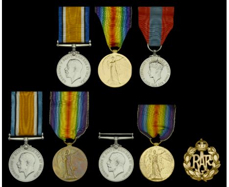 Three: Acting Engine Room Artificer Fourth Class H. E. Milligan, Royal Navy British War and Victory Medals (M.18551 H. E. Mil