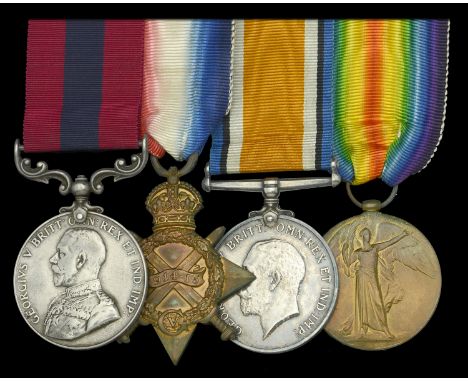 A superb Great War ‘Ypres, June 1917’ D.C.M. group of four awarded to Company Sergerant-Major R. E. Page, 8th Battalion, East