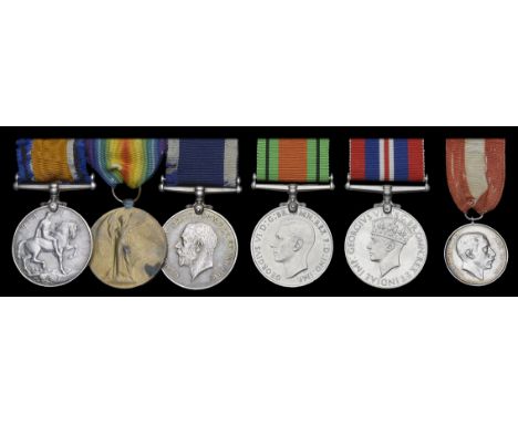 Six: Marine (late Bugler) A. B. Lawrence, Royal Marines  British War and Victory Medals (PO.19286 Bugr. A. B. Lawrence, R.M.L