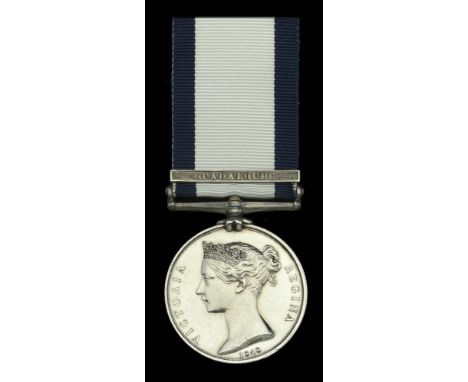 Naval General Service 1793-1840, 1 clasp, Guadaloupe (William Save.) light marks overall, otherwise very fine  £1,200-£1,600 