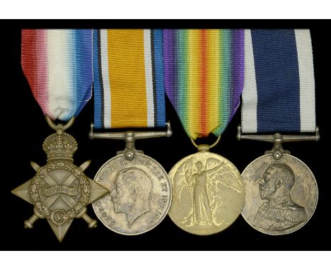 Four: Master-at-Arms W. R. Strathdee, Royal Navy  1914-15 Star (190403, W. R. Strathdee, M.A.A., R.N.); British War and Victo