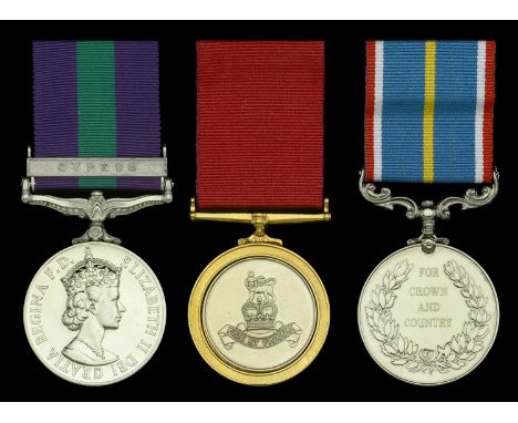 General Service 1918-62, 1 clasp, Cyprus (23343264 Pte. H. Haggart. R.A.P.C.); together with an unofficial Royal Army Pay Cor