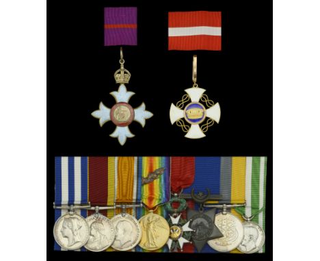 A rare and unusual Great War C.B.E. and Messina Earthquake ‘Order of the Crown’ group of ten awarded to Paymaster Rear-Admira