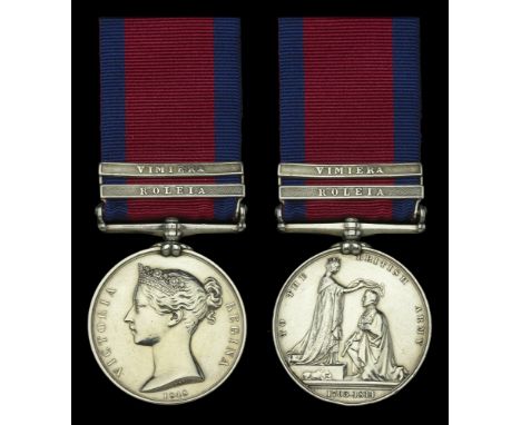 Military General Service 1793-1814, 2 clasps, Roleia, Vimiera (Charles Harrison, 38th Foot.) nearly very fine  £1,000-£1,400 