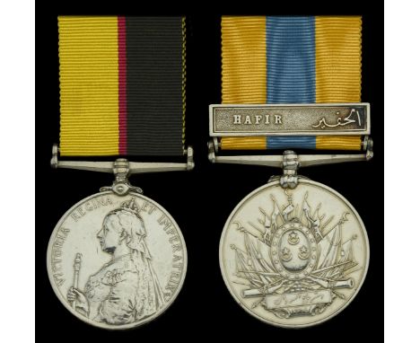 Pair: Private W. Preece, North Staffordshire Regiment  Queen’s Sudan 1896-98 (4517. Pte. W. Preece. 1/N. Staff: R; Khedive’s 