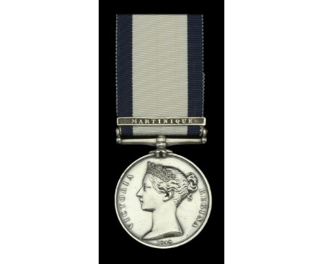Naval General Service 1793-1840, 1 clasp, Martinique (William Pearce.) a few light surface scratches, otherwise good very fin