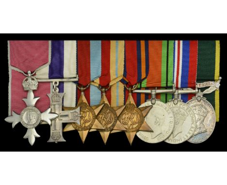 The post-War M.B.E., Second War ‘Chindit operations’ M.C. group of eight awarded to Captain H. C. Marshall, Border Regiment: 