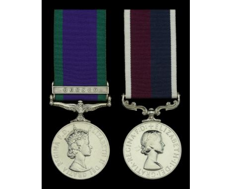 Pair: Corporal K. W. Bennett, Royal Air Force  General Service 1962-2007, 1 clasp, Borneo (E4157963 Cpl. K. W. Bennett R.A.F.