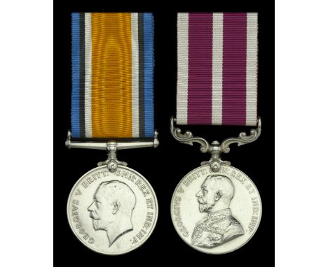 Pair: Regimental Quartermaster Sergeant L. A. Hargreaves, Lancashire Fusiliers  British War Medal 1914-20 (16041 W.O. Cl.II. 