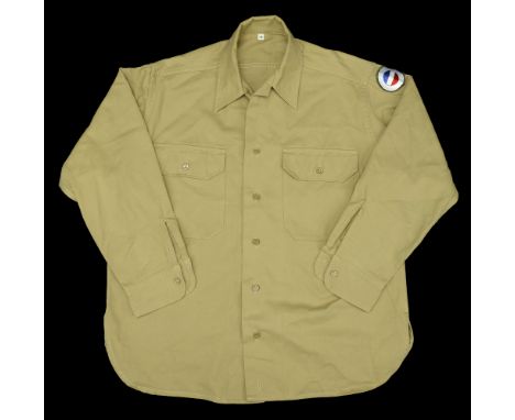 A Khaki Shirt and Trousers. A khaki shirt and trousers which were used in 2001 production of Steven Spielberg’s ‘Band of Brot