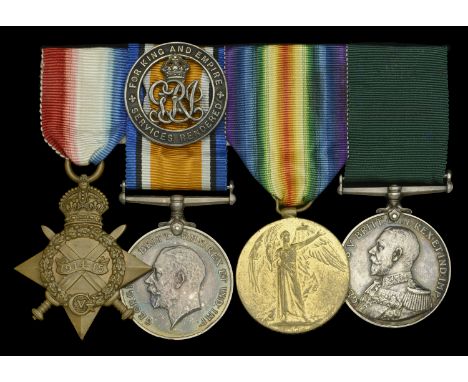 Four: Private M. Slattery, Royal Munster Fusiliers and Royal Naval Reserve  1914-15 Star (4450 Pte. M. Slattery. R. Muns: Fus