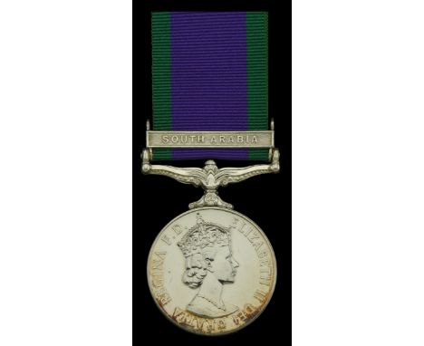 General Service 1962-2007, 1 clasp, South Arabia (24013626 Pte. G. Lunn. SCLI.) nearly extremely fine and a scarce casualty £