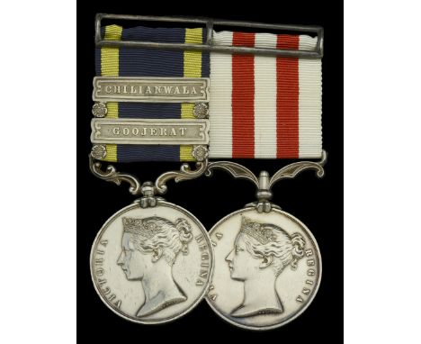 Pair: Major-General W. C. Hamilton, 2nd Bengal European Regiment  Punjab 1848-49, 2 clasps, Chilianwala, Goojerat (Lieut. W. 